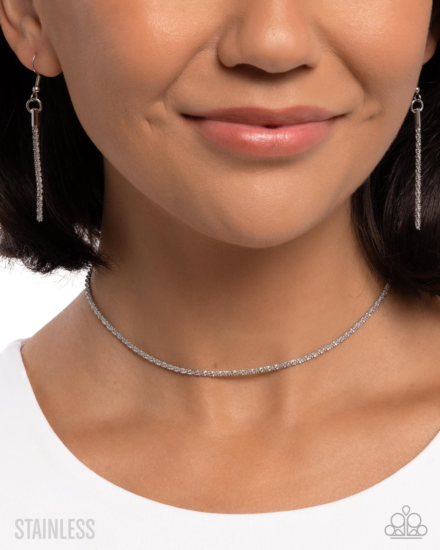 Authoritative Academy - Silver (Stainless Steel) Necklace - choker