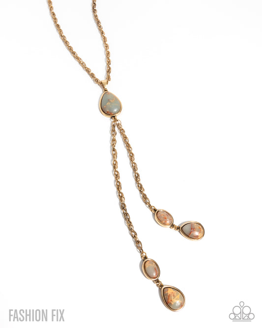 Naturally Sophisticated - Gold w/Multi Necklace