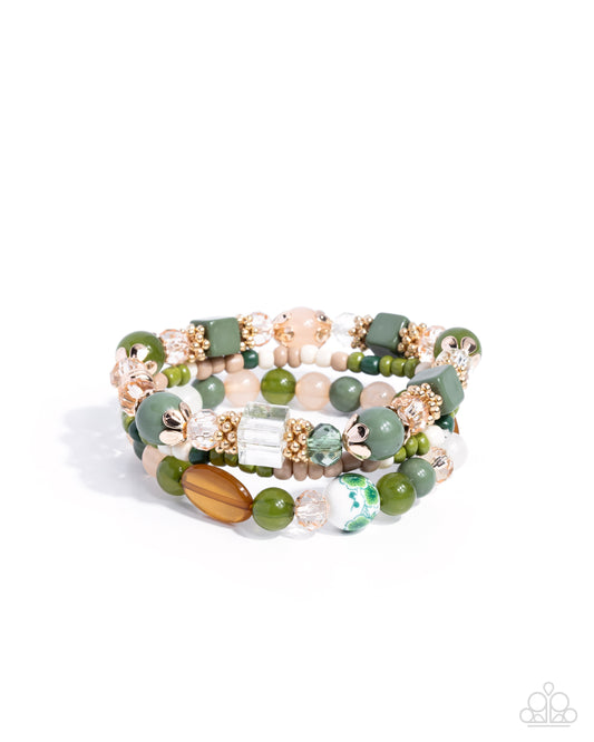 Angelic Array - Green Bracelet