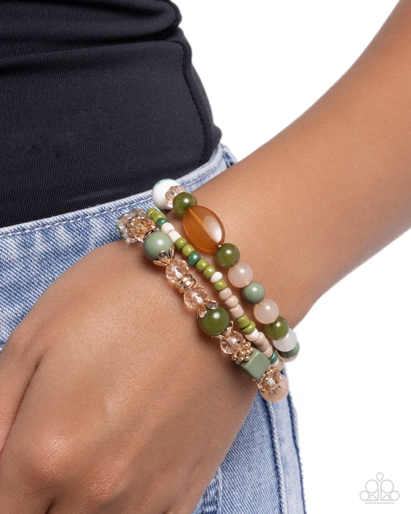 Angelic Array - Green Bracelet