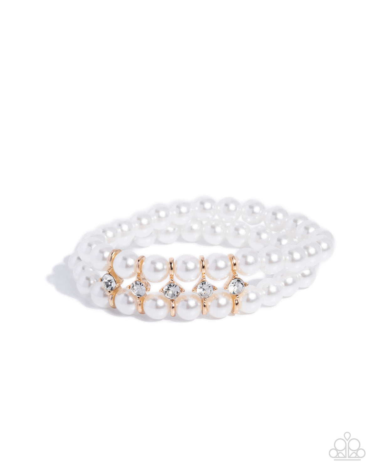 Paid in Pearls - Pearls w/Gold Necklace & Bracelet Set