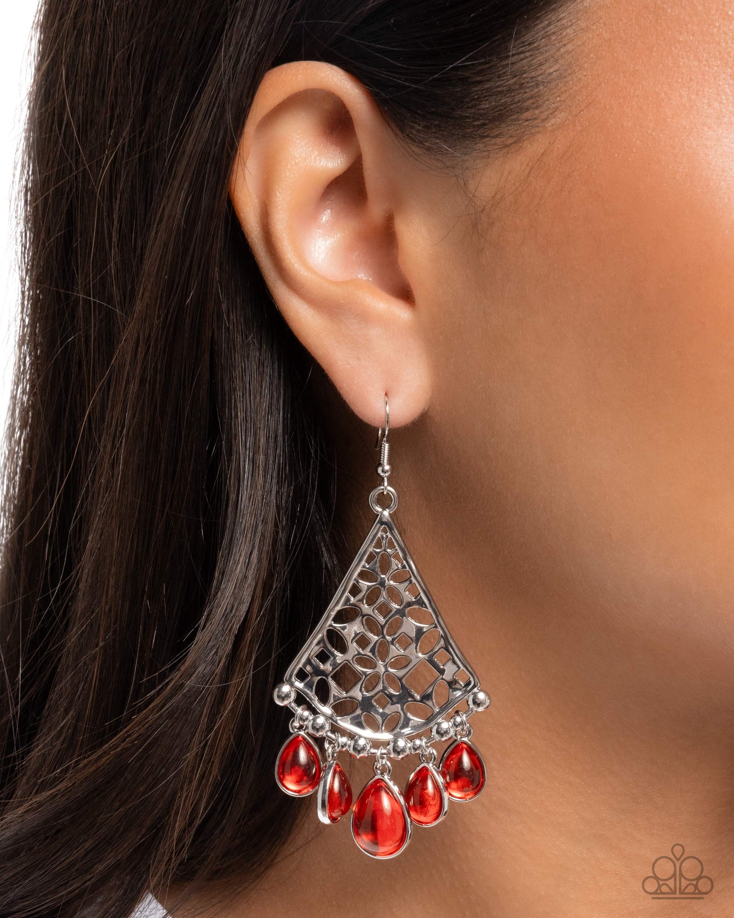 Woven Weekend Earrings - Red
