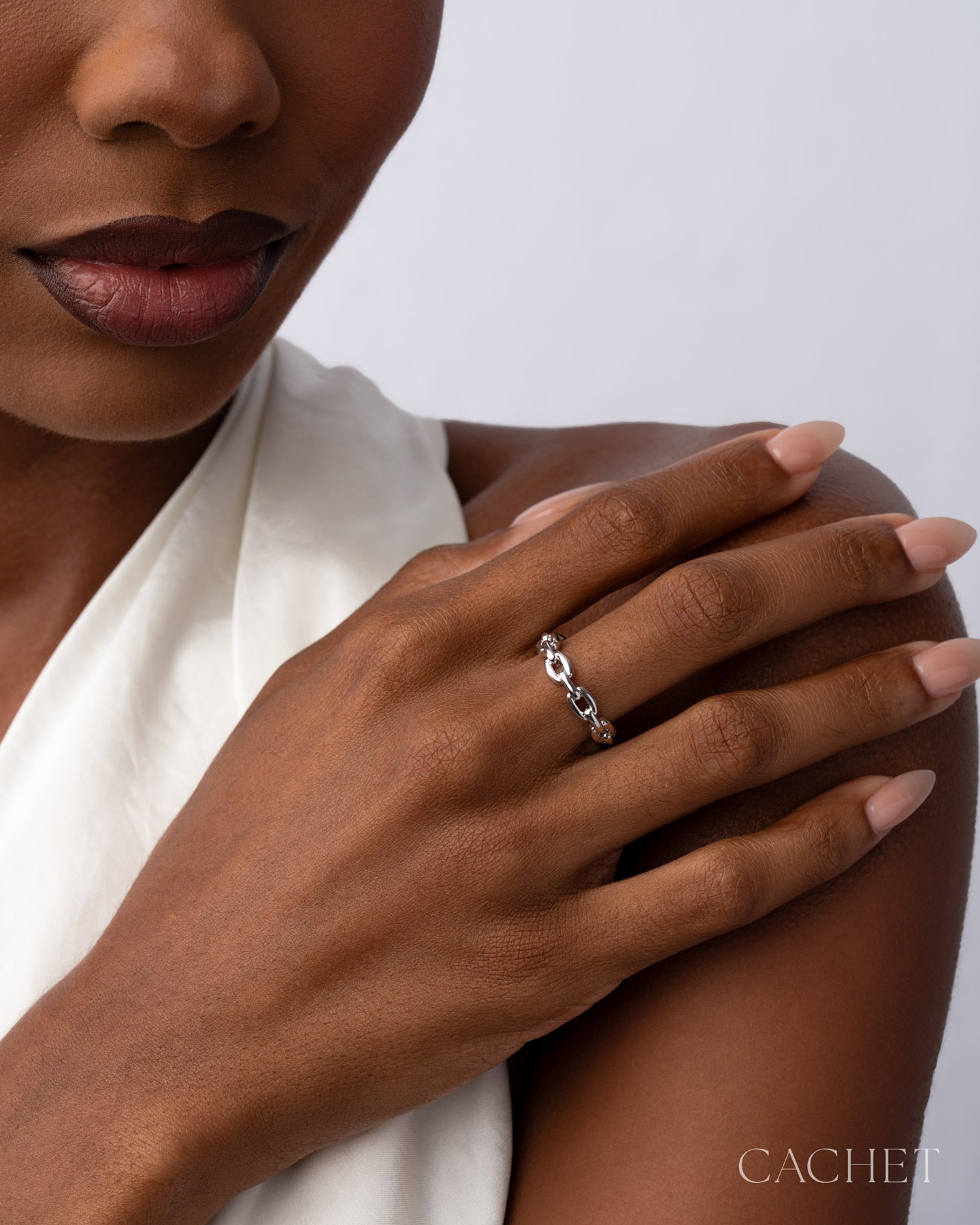 Cachet - Entwined - Silver/Rhodium Ring  (size 7 ring)