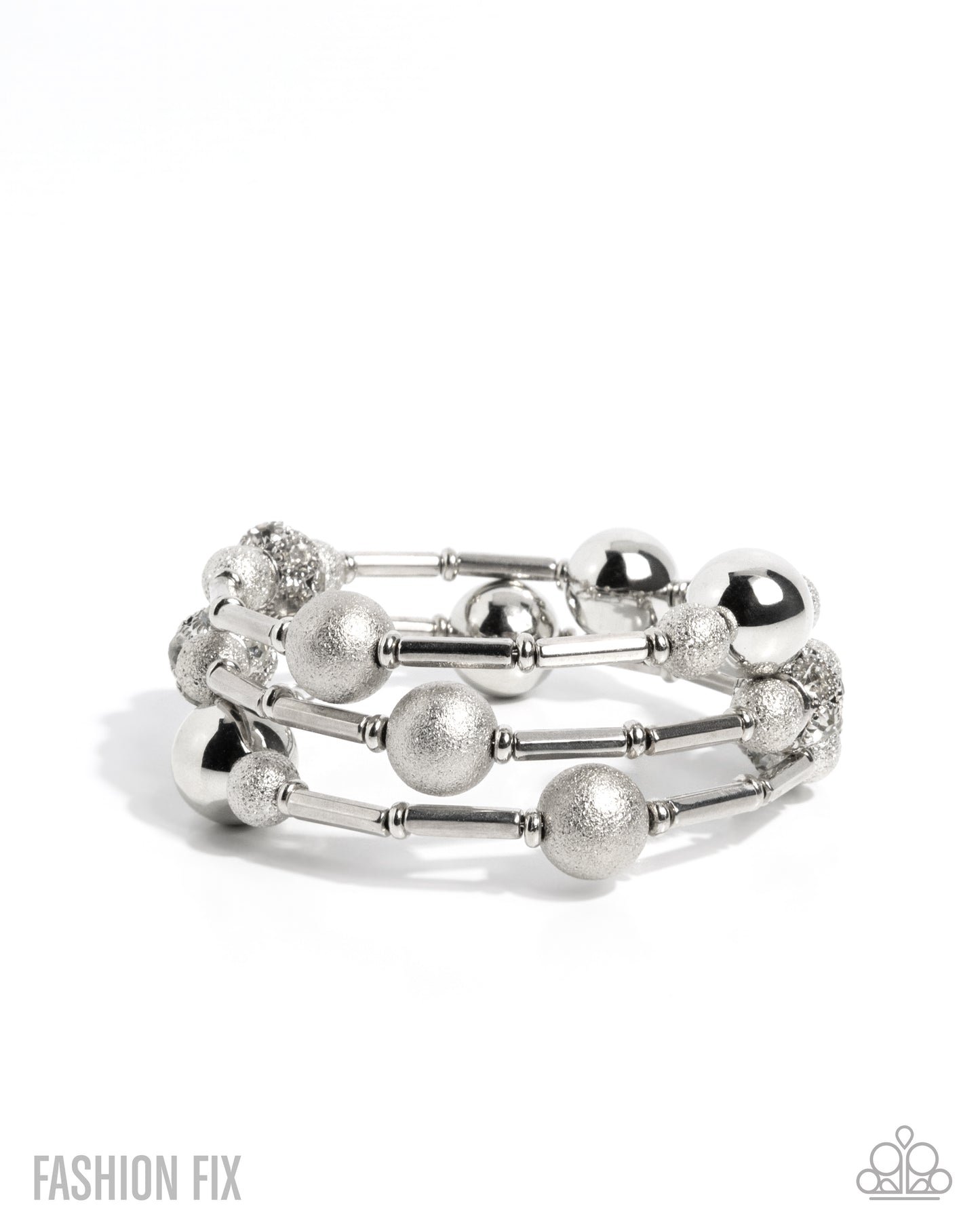 Capable Conviction - Silver w/White Bracelet -coil