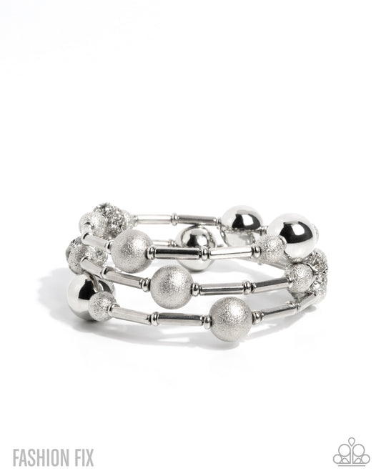 Capable Conviction - Silver w/White Bracelet -coil
