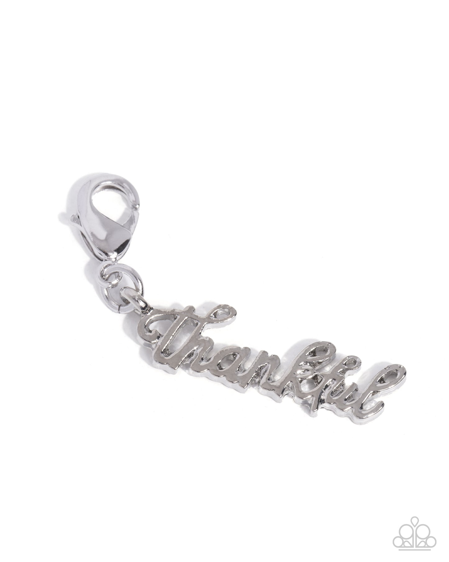 Tastefully Thankful - Silver "thankful"  Charm