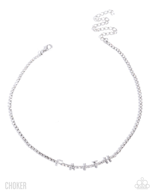 Favorable Faith - White Necklace