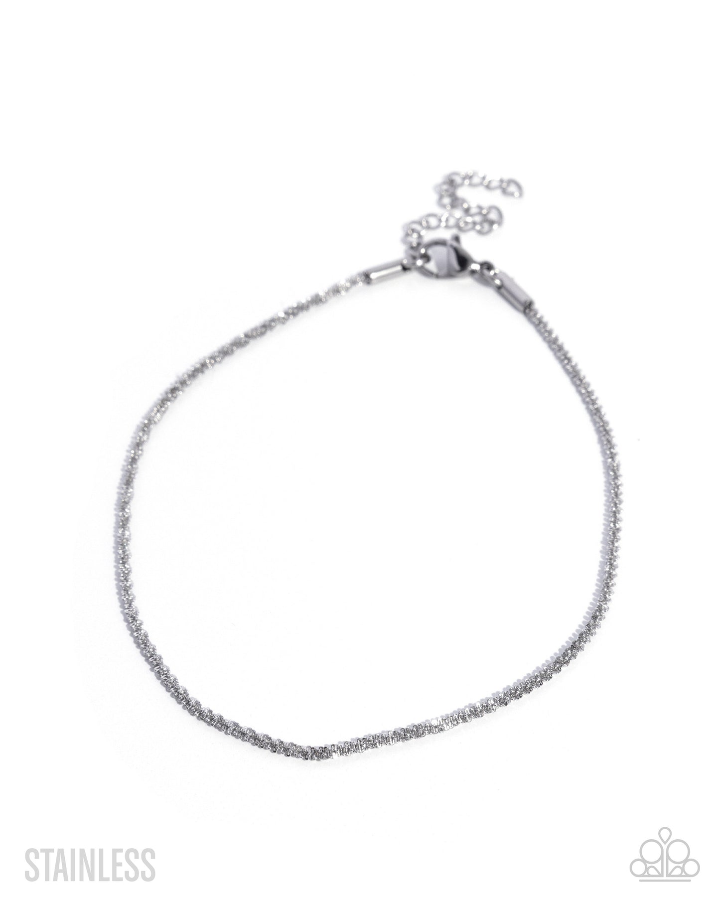 Sensational Strength - Silver Stainless Steel Anklet