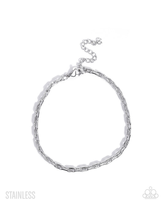 Trailblazing Tourist - Silver Stainless Steel Bracelet