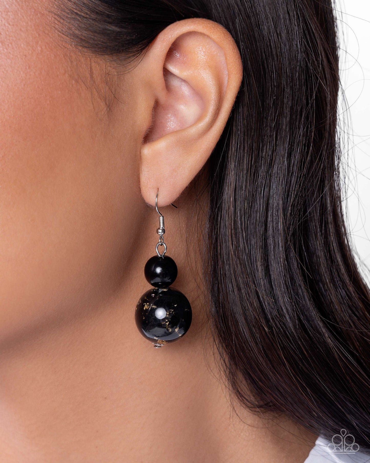 Funky Freestyle - Black Earrings