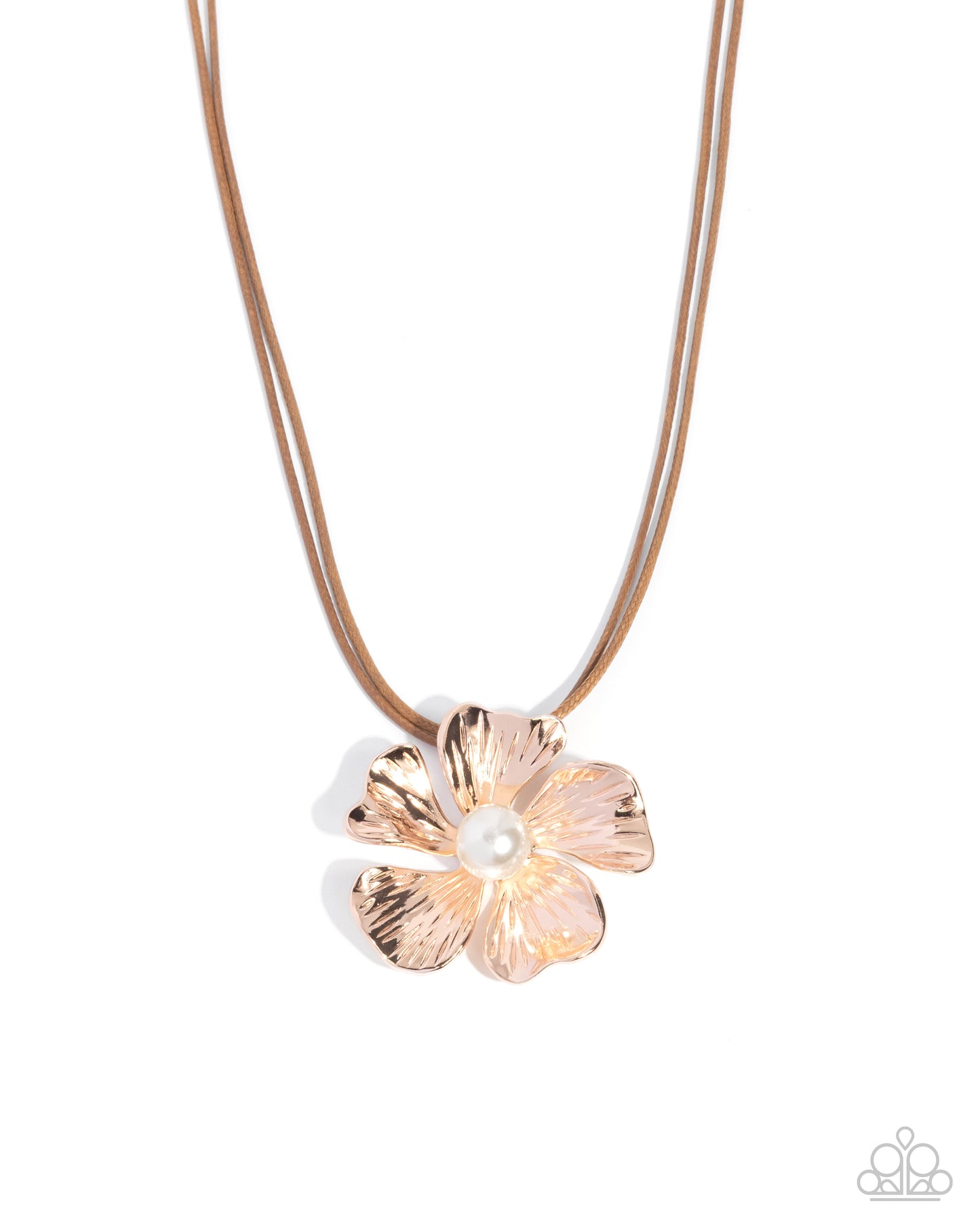 Brazen Bloom - Rose Gold Flower Necklace