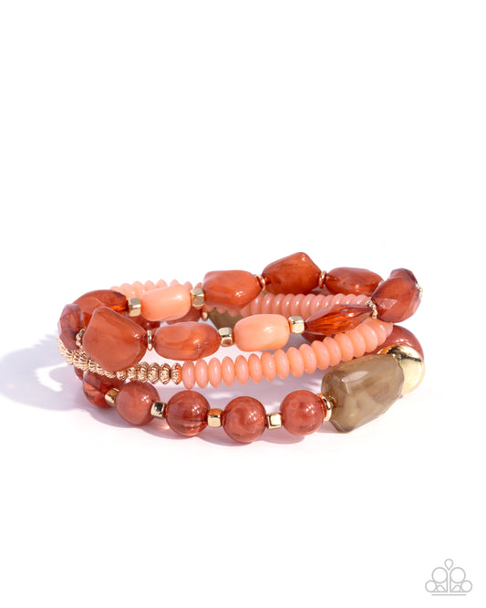 Dancing Detour - Orange Bracelet