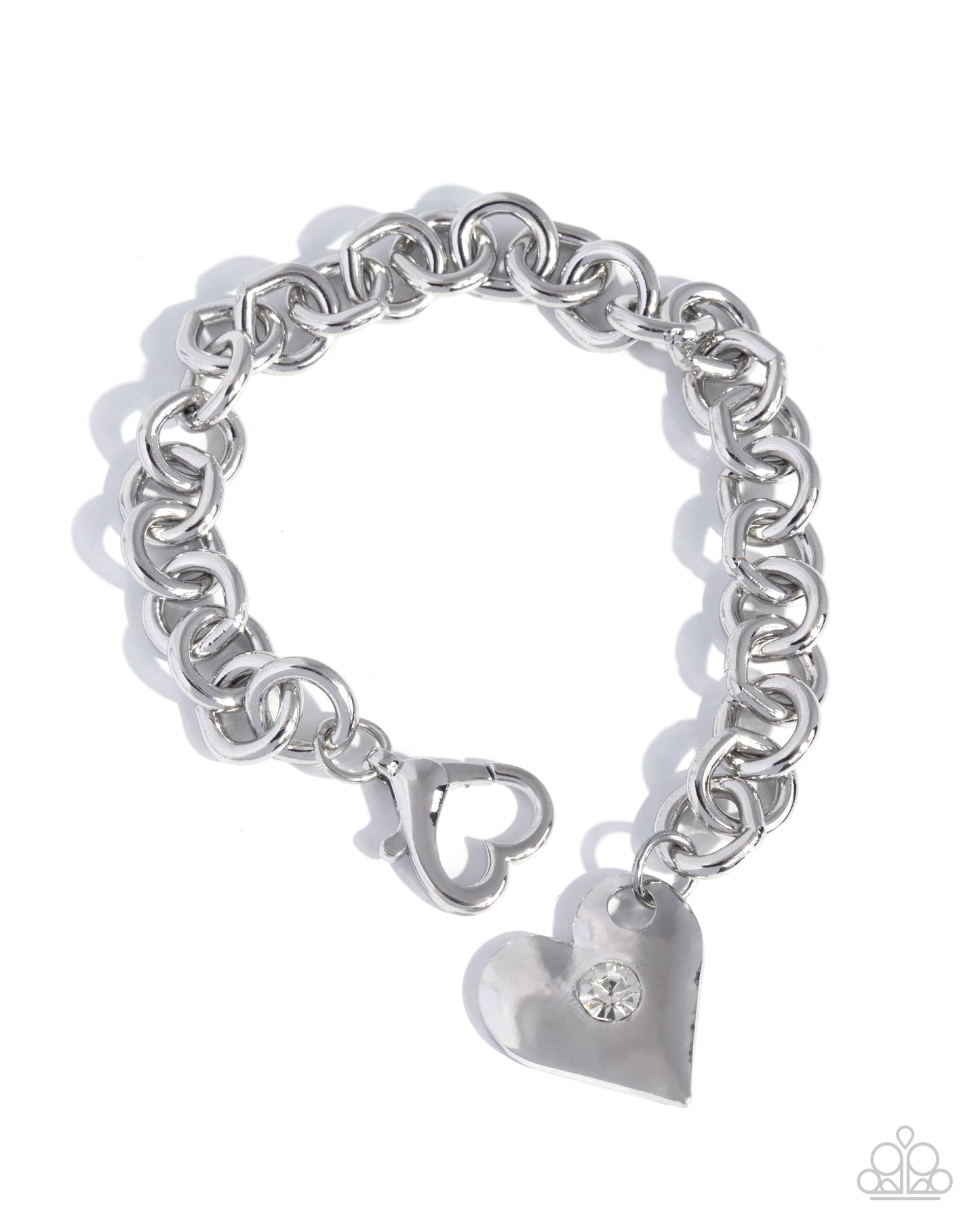 Full of Affection -Silver Heart  Bracelet