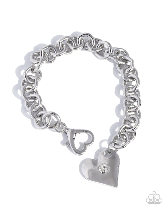 Full of Affection -Silver Heart  Bracelet