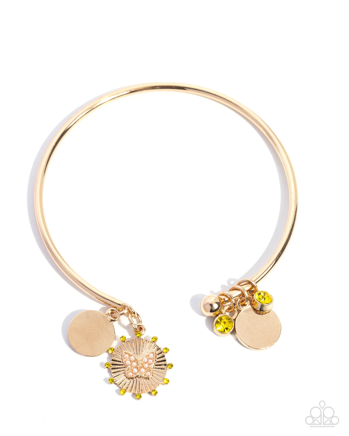 Aerial Acclaim - Gold with Charms - Yellow