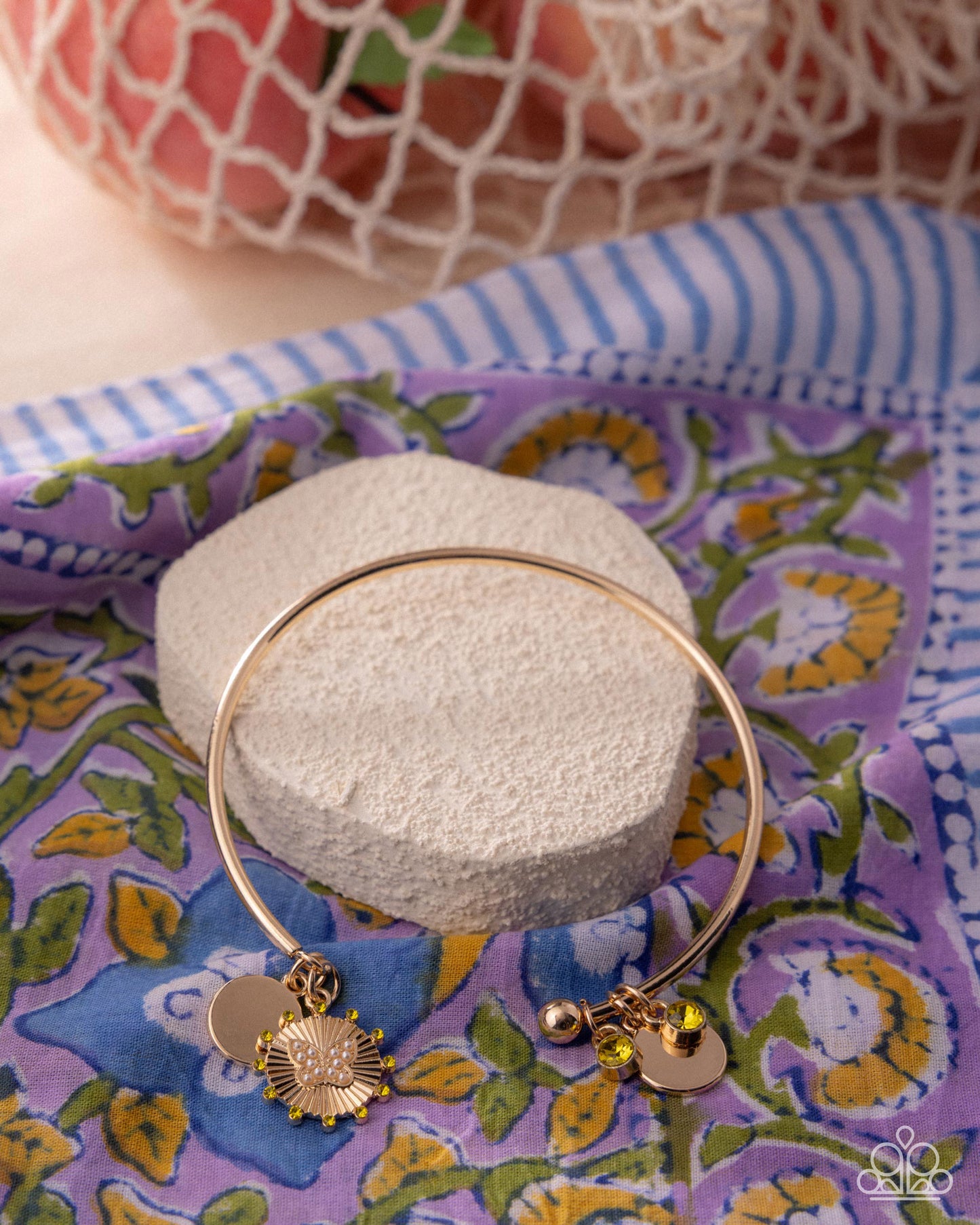 Aerial Acclaim - Gold with Charms - Yellow