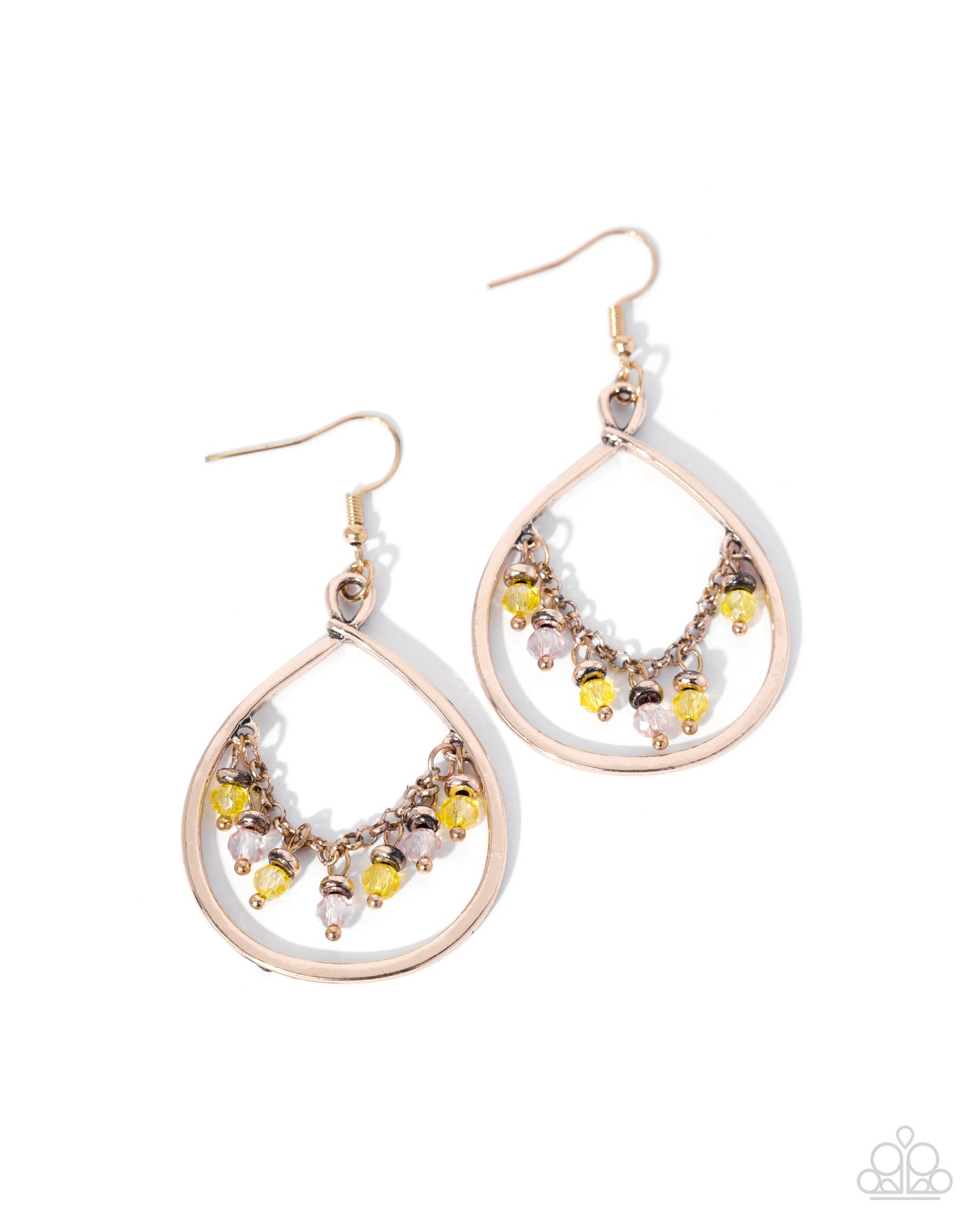 Flashback Fringe - Yellow Earrings