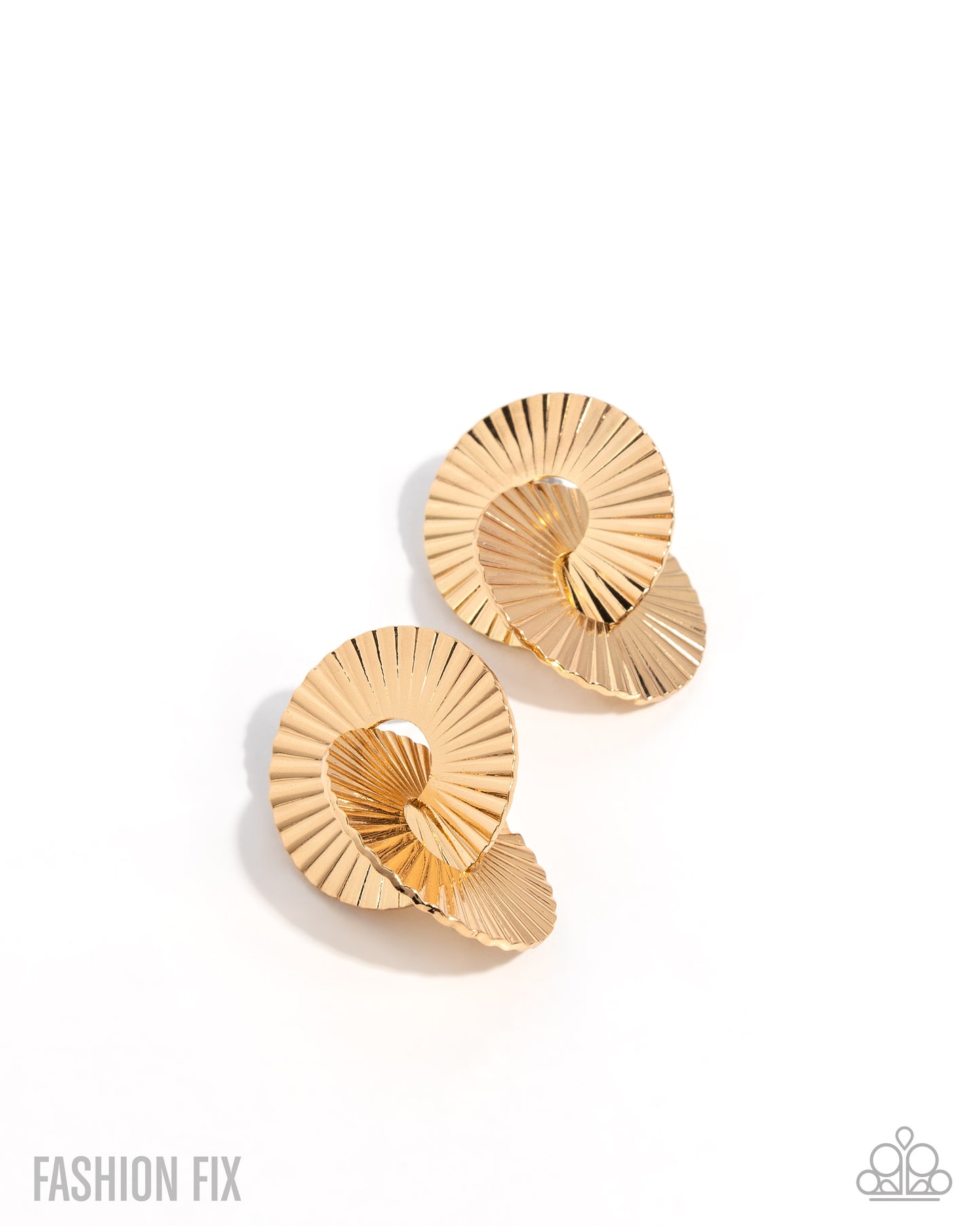 Sunset Sightings - Chic Intuition Gold Necklace & Earrings Set