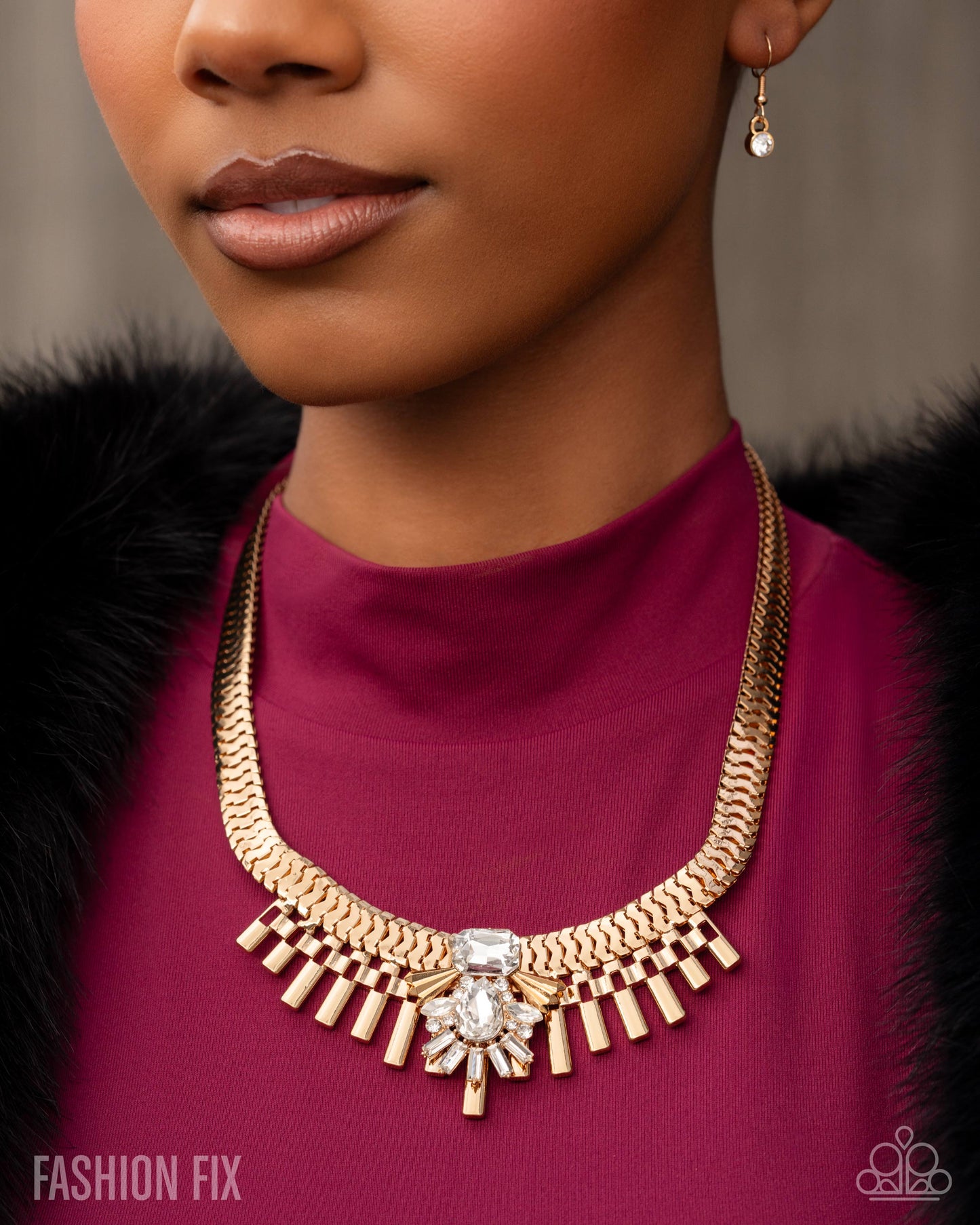 Over The Top Opulence - Gold Necklace