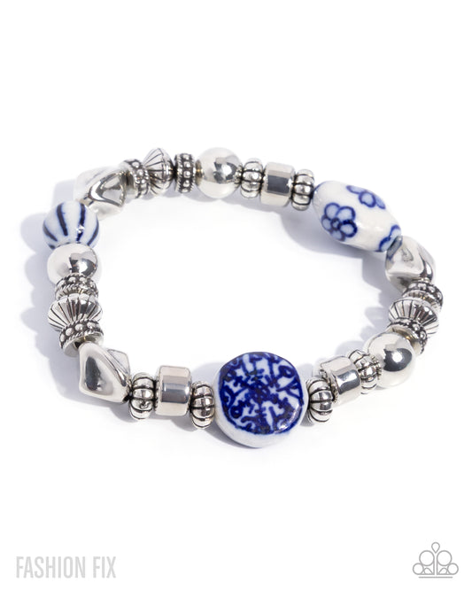 Luxury Travel - Silver w/Blue Bracelet