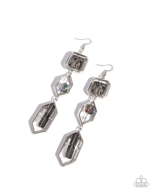 Effortless Evolution - Silver w/ multicolored gems Earrings