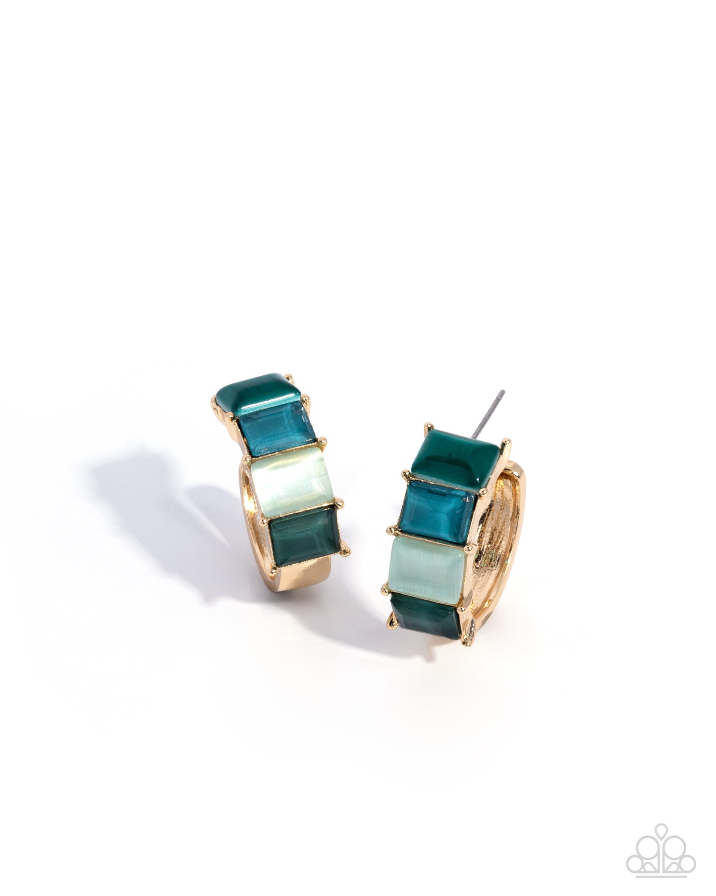 Swoon-Worthy Statement - Green  Earrings