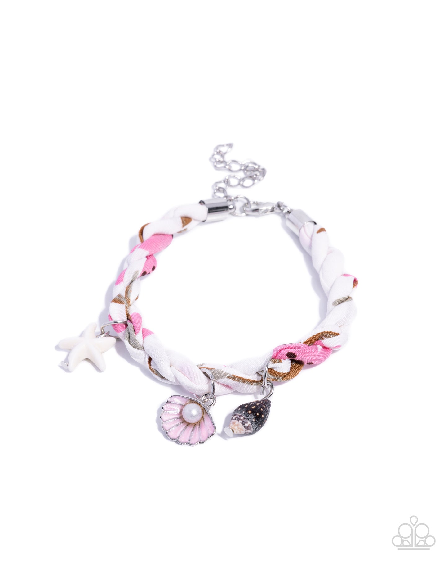 Coastal Compliment - White w/Pink Coastal-Beach Bracelet