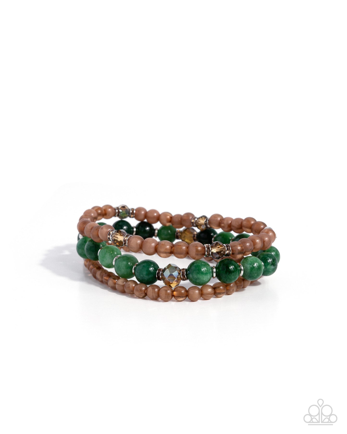 Southwestern Stack - Brown &Green Bracelet
