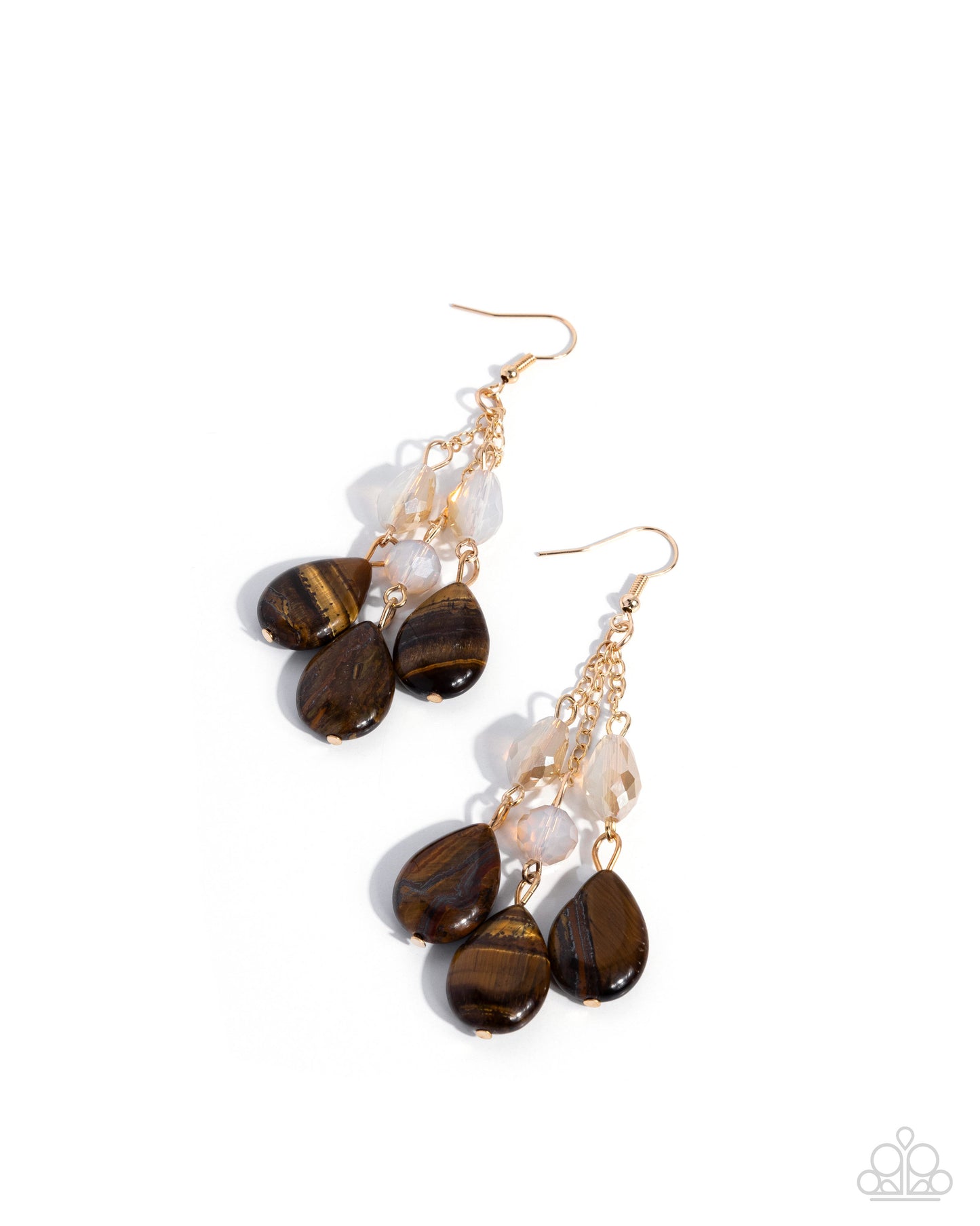 Sweet Stones - Brown Earrings