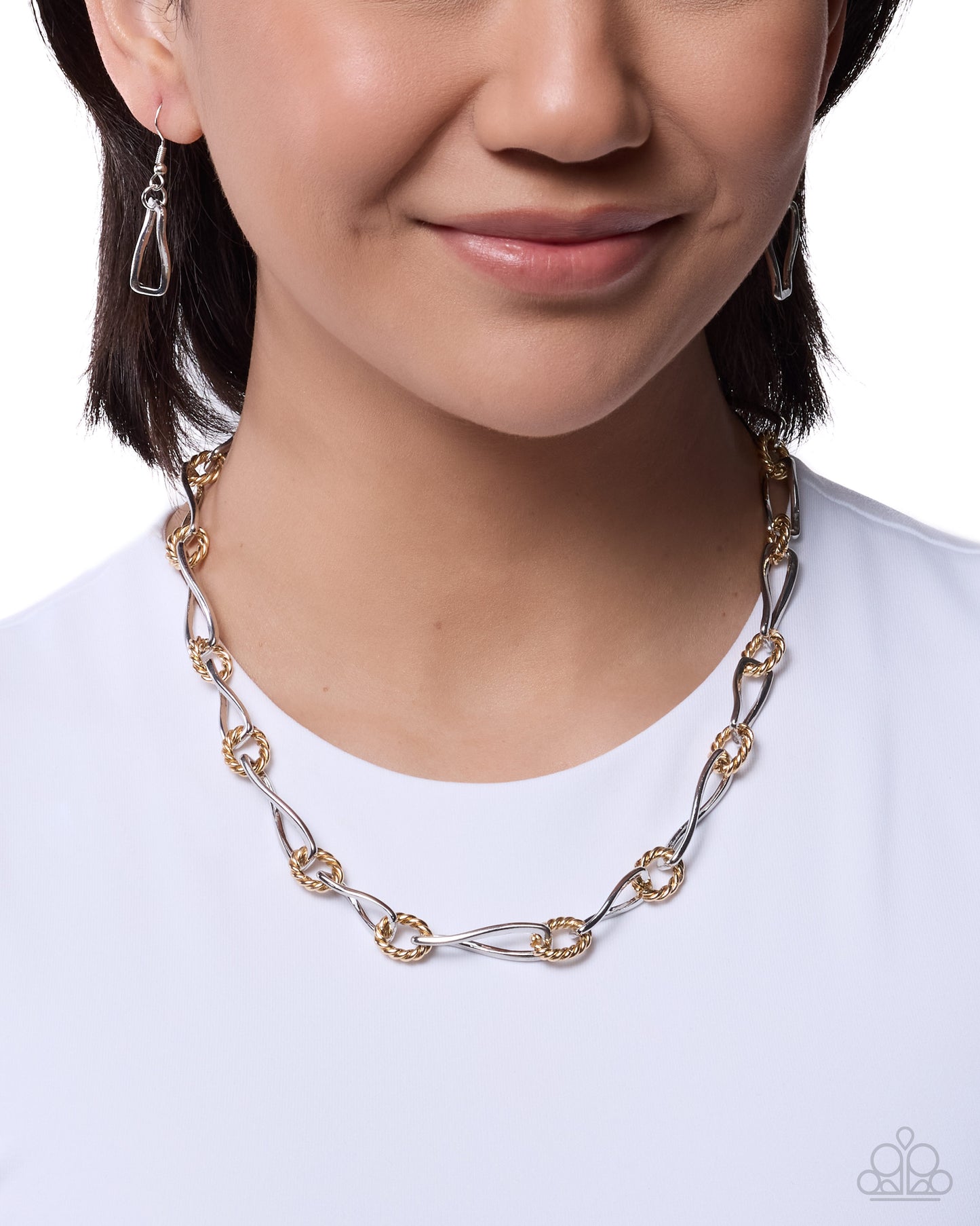 Infinite Independence - Silver & Gold Necklace
