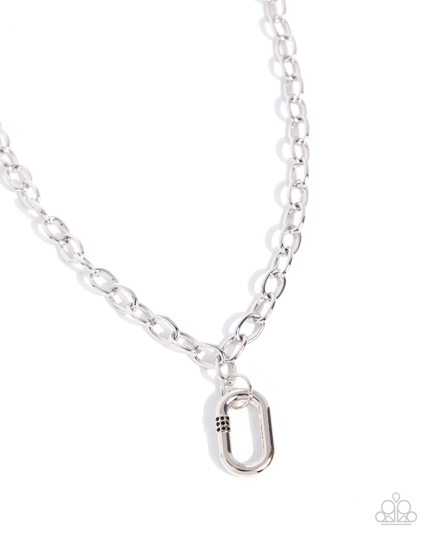 Dominant Dazzle - Silver Necklace
