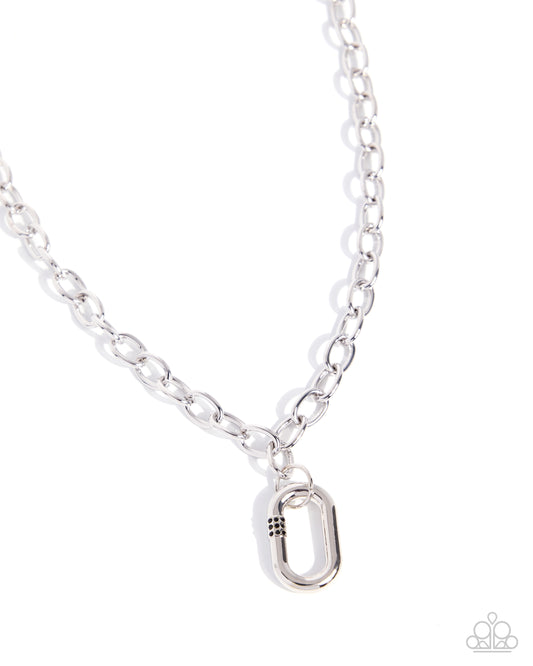 Dominant Dazzle - Silver Necklace