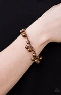 Brilliantly Burlesque Copper Bracelet