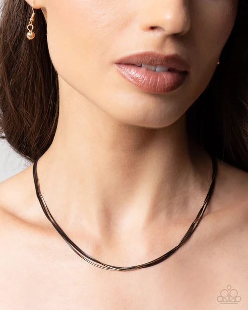 Complete Look Set -Black/Gold Necklace & Bracelet