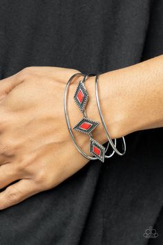 Desert Diamondback Red Bracelet