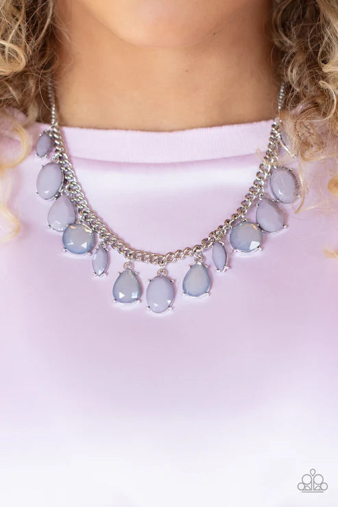 Fairytale Fortuity Necklace Silver w/Gray
