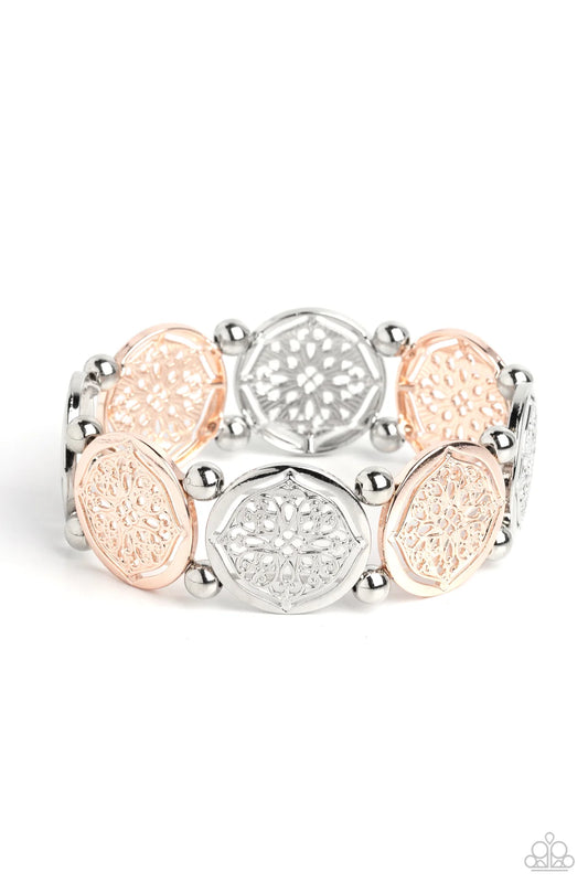 Filigree Fanfare Multi-Silver and Gold Bracelet