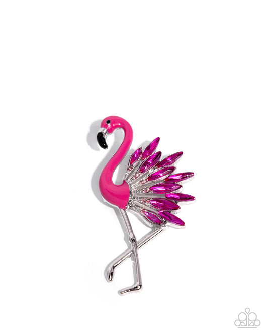 Frenetic Flamingo Brooch