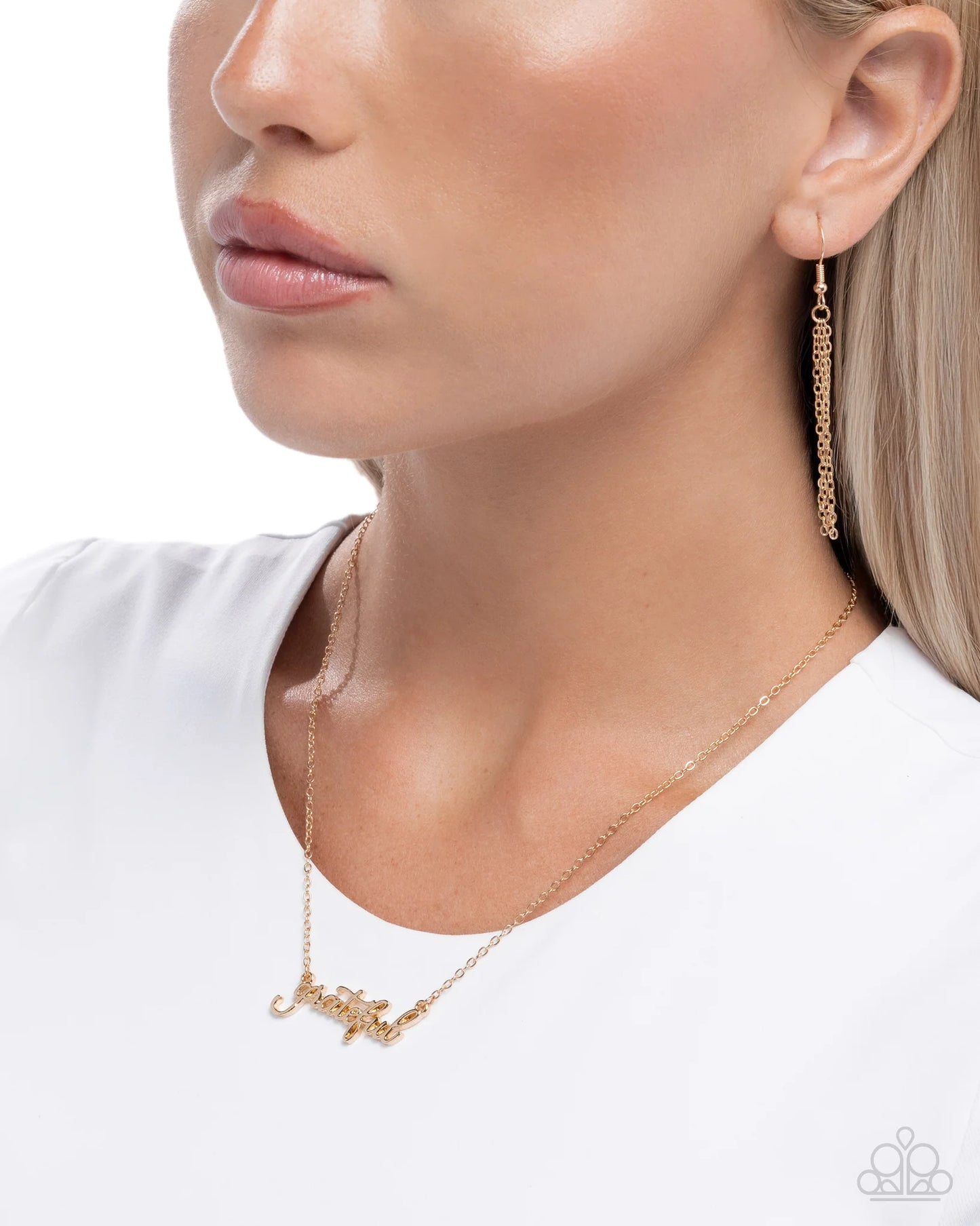 "Grateful" for You Gold Necklace