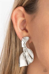 Metal Physical Mood Silver Earrings