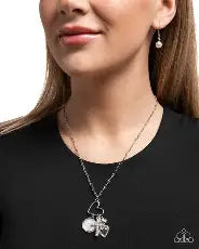 Purely Blessed - Silver w/Pearl Cross Necklace
