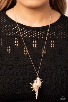 Sea Conch Gold Necklace