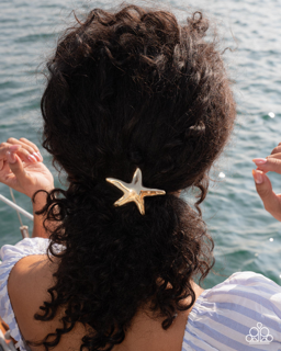 Hair - Sleek Starfish Gold Hair Tie