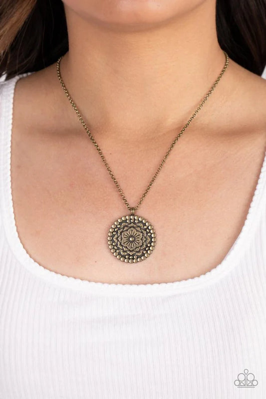 Summer Homestead Brass Necklace