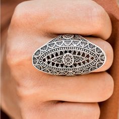 Tribal and Tribulation Silver Ring