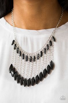 Venturous Vibes Black Necklace