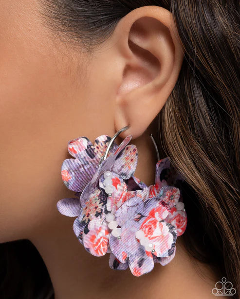 Whimsical Walk Earrings Purple
