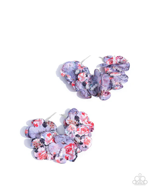 Whimsical Walk Earrings Purple