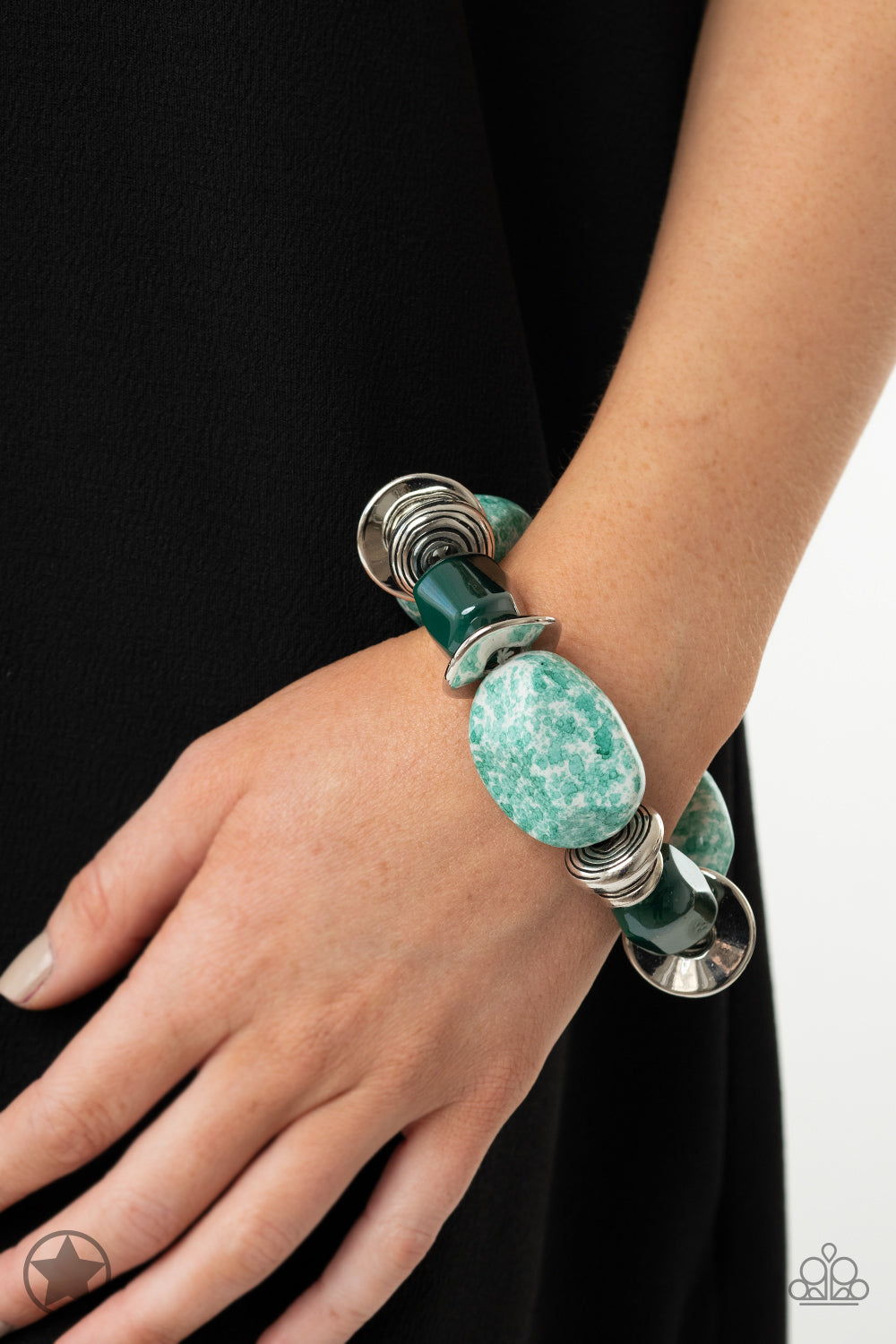 Glaze of Glory - Blue-Green Bracelet