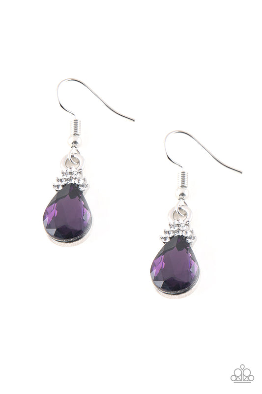 5th Avenue Fireworks - Purple Earrings